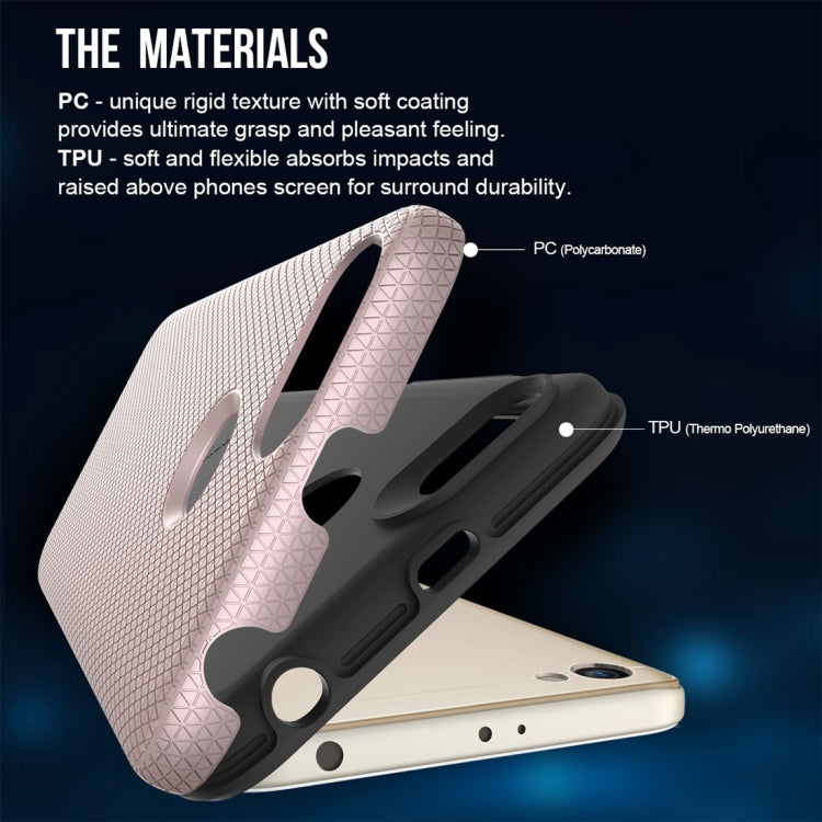 For Xiaomi Redmi Note 5A PC + TPU Chrome Plated Press Button Anti-slip Protective Back Case