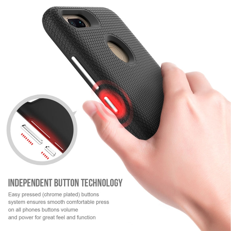 For Xiaomi Mi 5X & A1 PC + TPU Chrome Plated Press Button Anti-slip Protective Back Case