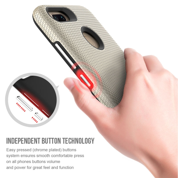 For Xiaomi Mi 5X & A1 PC + TPU Chrome Plated Press Button Anti-slip Protective Back Case