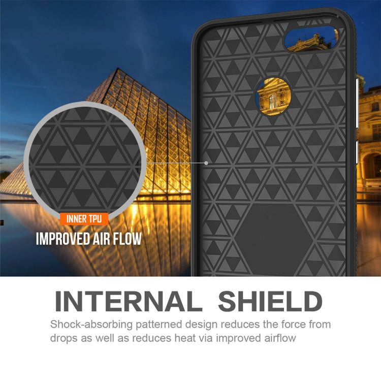 For Xiaomi Mi 5X & A1 PC + TPU Chrome Plated Press Button Anti-slip Protective Back Case