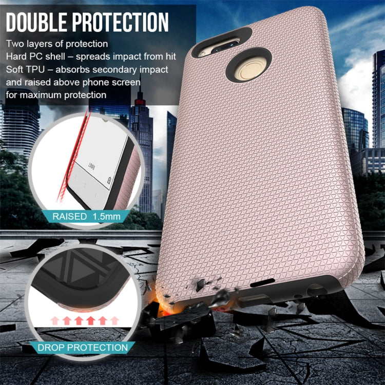 For Xiaomi Mi 5X & A1 PC + TPU Chrome Plated Press Button Anti-slip Protective Back Case