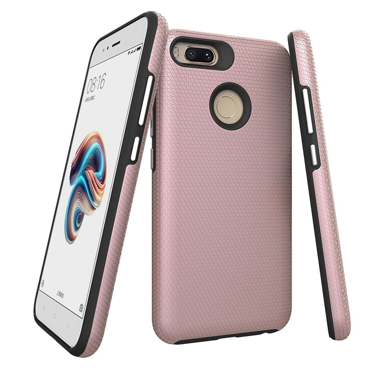 For Xiaomi Mi 5X & A1 PC + TPU Chrome Plated Press Button Anti-slip Protective Back Case