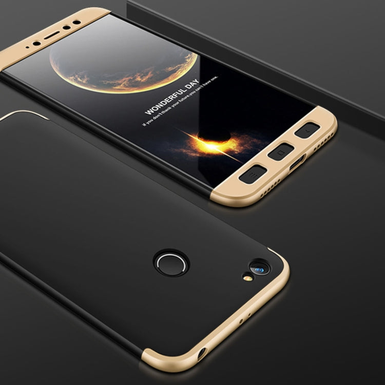 GKK for Xiaomi Redmi Note 5A Pro / Prime Three-paragraph 360 Degree Full Coverage PC Protective Case Back Cover