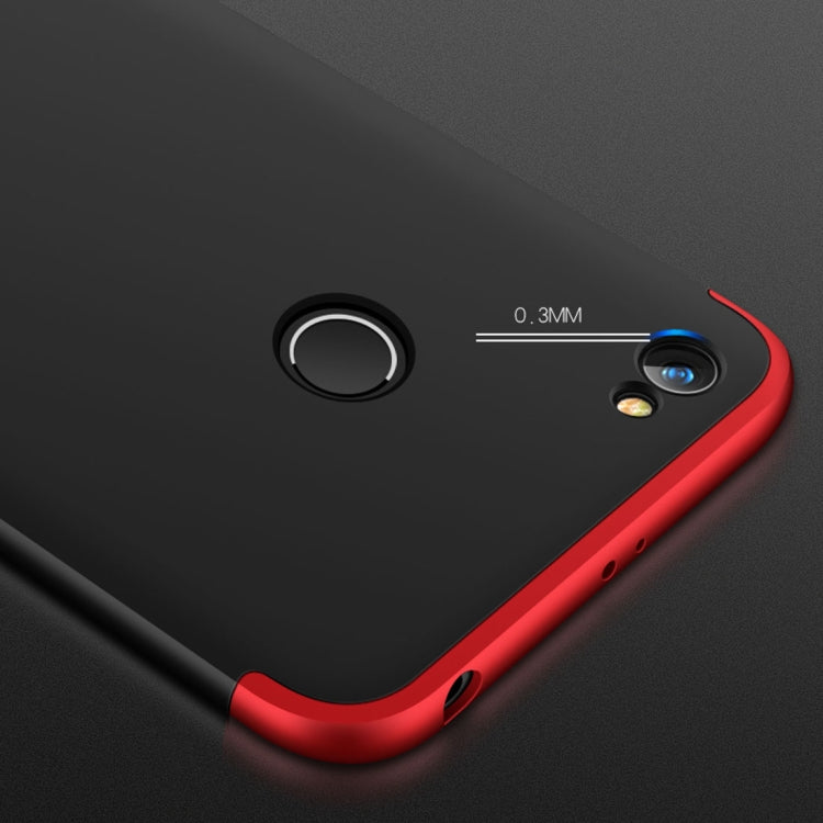 GKK for Xiaomi Redmi Note 5A Pro / Prime Three-paragraph 360 Degree Full Coverage PC Protective Case Back Cover