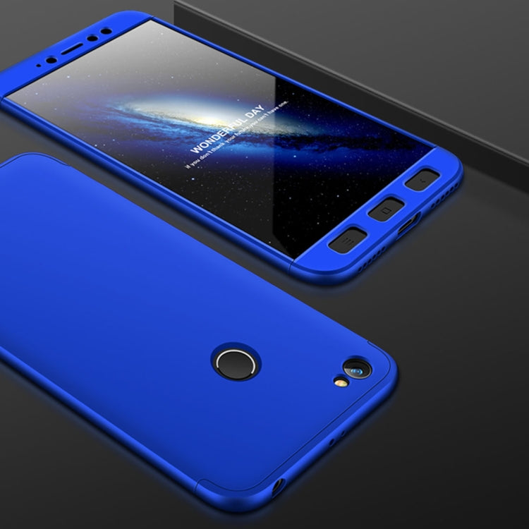 GKK for Xiaomi Redmi Note 5A Pro / Prime Three-paragraph 360 Degree Full Coverage PC Protective Case Back Cover