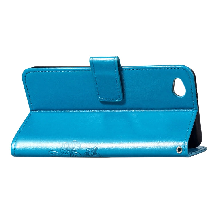 Lucky Clover Pressed Flowers Pattern Leather Case for Xiaomi Redmi Go, with Holder & Card Slots & Wallet & Hand Strap