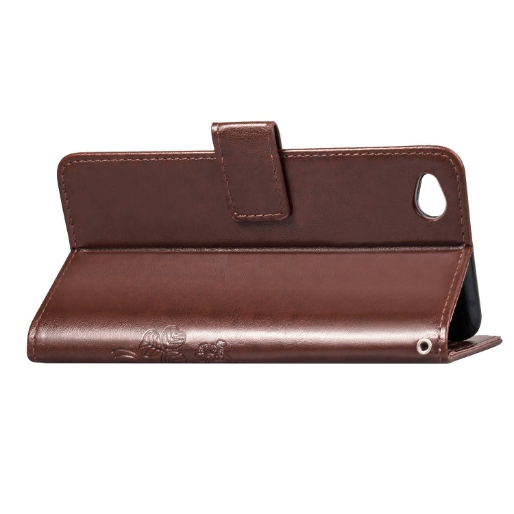 Lucky Clover Pressed Flowers Pattern Leather Case for Xiaomi Redmi Go, with Holder & Card Slots & Wallet & Hand Strap