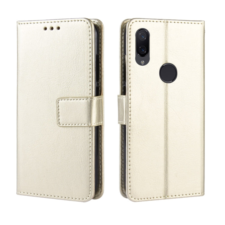 Retro Crazy Horse Texture Horizontal Flip Leather Case for Xiaomi Redmi 7, with Holder & Card Slots & Photo Frame