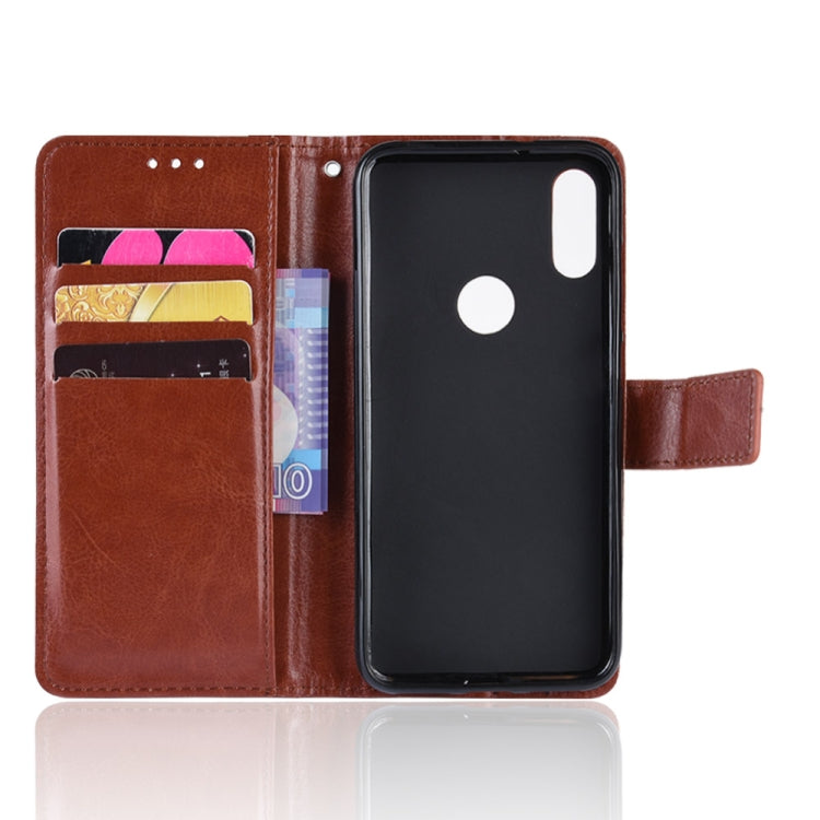 Retro Crazy Horse Texture Horizontal Flip Leather Case for Xiaomi Redmi 7, with Holder & Card Slots & Photo Frame