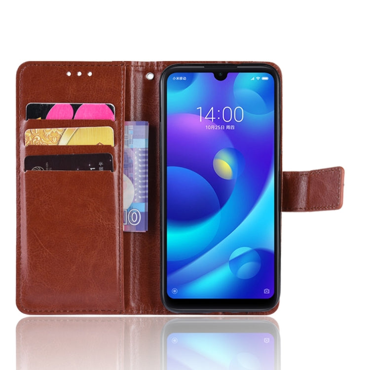 Retro Crazy Horse Texture Horizontal Flip Leather Case for Xiaomi Redmi 7, with Holder & Card Slots & Photo Frame