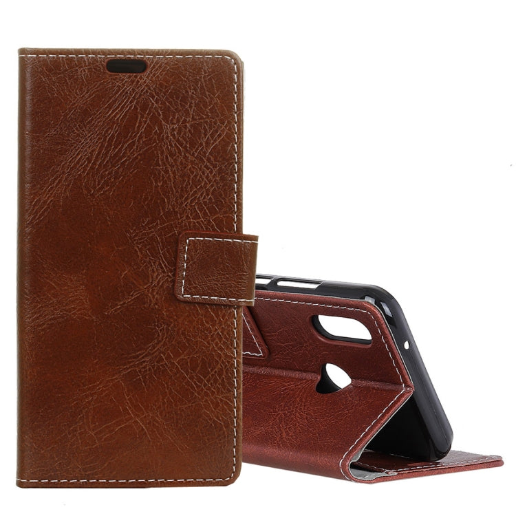 Retro Crazy Horse Texture Horizontal Flip Leather Case for Xiaomi Mi 8 SE, with Holder & Card Slots & Wallet & Photo Frame