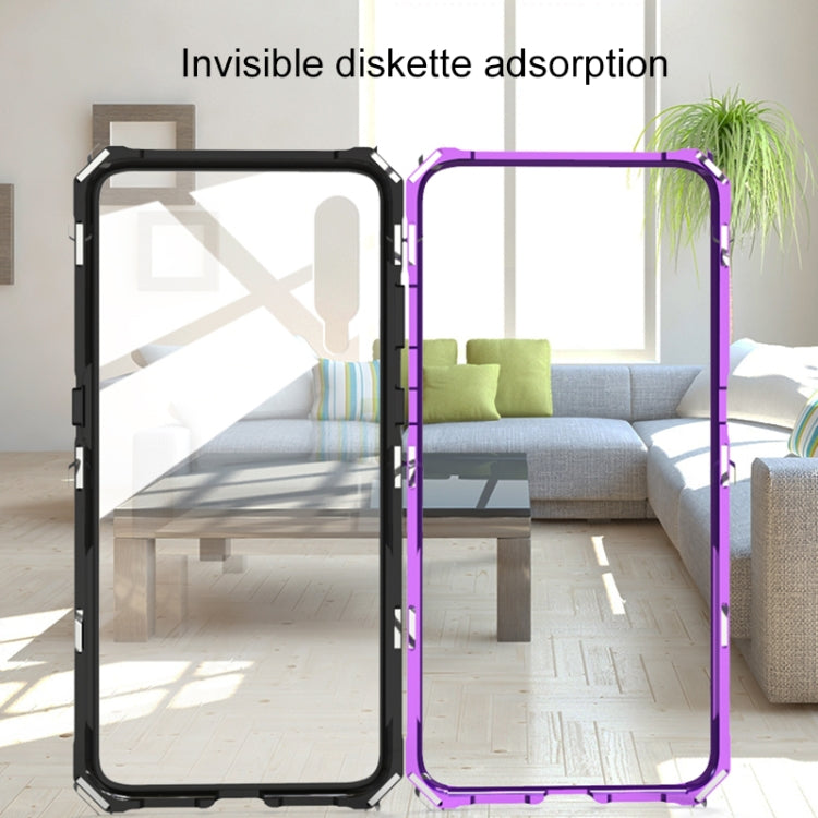 Ultra Slim Magnetic Adsorption Angular Frame Tempered Glass Magnet Flip Case for Xiaomi Mi 9