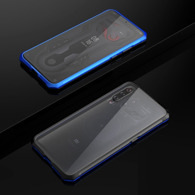 Ultra Slim Transparent Magnetic Adsorption Angular Frame Tempered Glass Magnet Flip Case for Xiaomi Mi 9