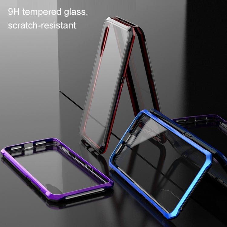 Ultra Slim Transparent Magnetic Adsorption Angular Frame Tempered Glass Magnet Flip Case for Xiaomi Mi 9