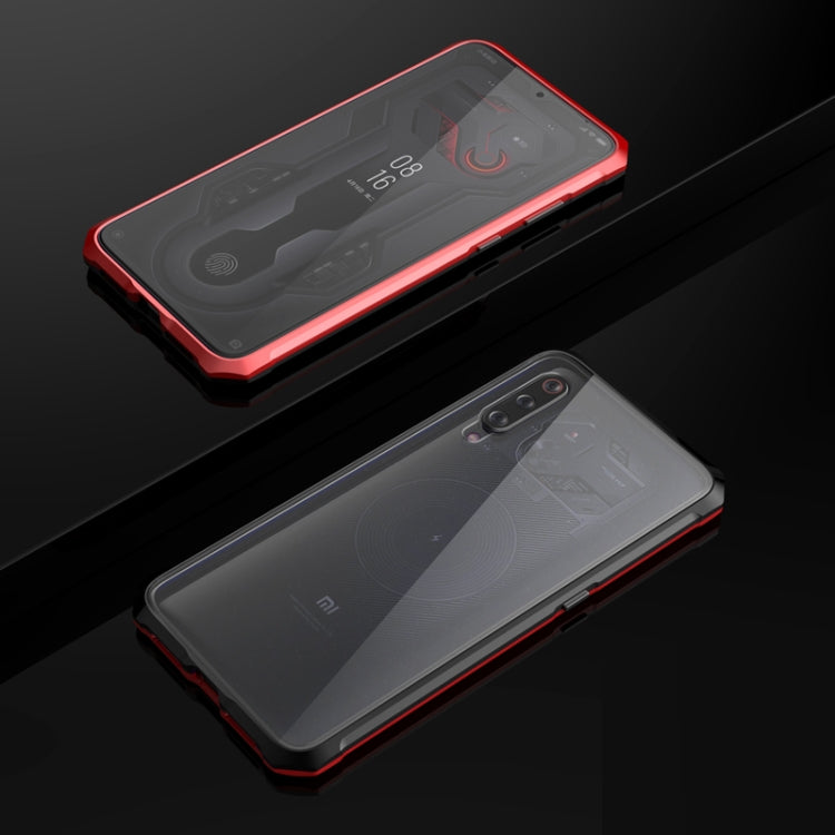 Ultra Slim Transparent Magnetic Adsorption Angular Frame Tempered Glass Magnet Flip Case for Xiaomi Mi 9