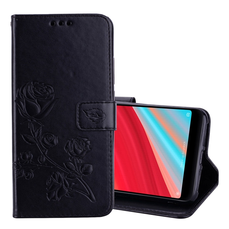 Rose Embossed Horizontal Flip Environmental PU Leather Case for Xiaomi Redmi S2, with Holder & Card Slots & Wallet