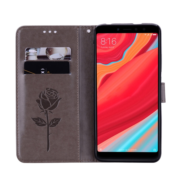Rose Embossed Horizontal Flip Environmental PU Leather Case for Xiaomi Redmi S2, with Holder & Card Slots & Wallet