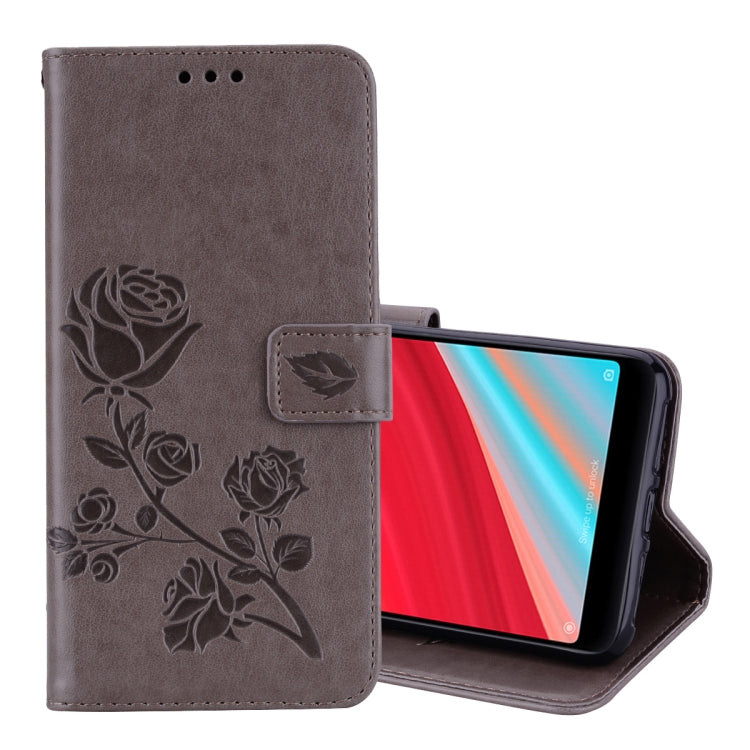 Rose Embossed Horizontal Flip Environmental PU Leather Case for Xiaomi Redmi S2, with Holder & Card Slots & Wallet