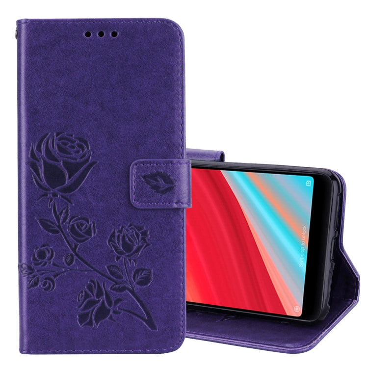 Rose Embossed Horizontal Flip Environmental PU Leather Case for Xiaomi Redmi S2, with Holder & Card Slots & Wallet
