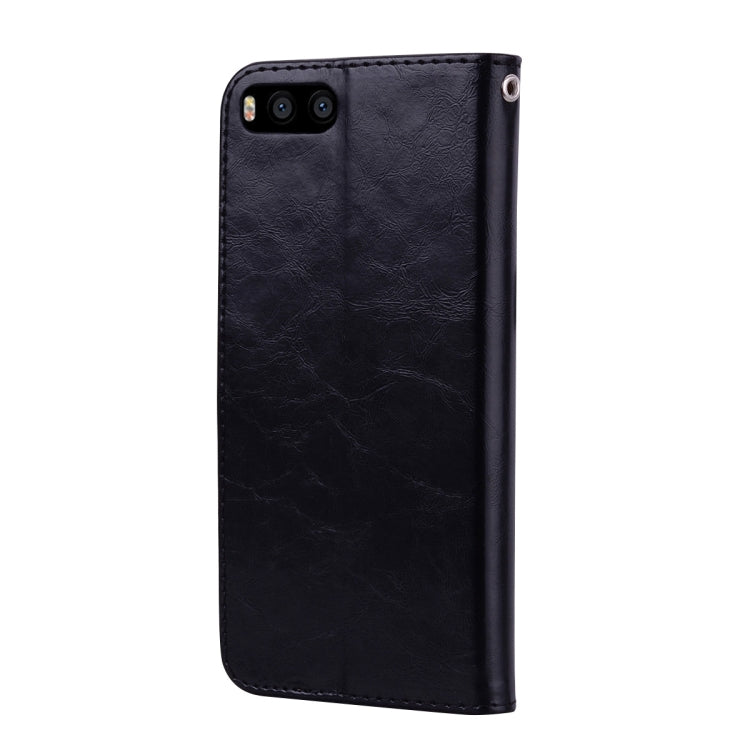 Business Style Oil Wax Texture Horizontal Flip Leather Case for Xiaomi Mi 6, with Holder & Card Slots & Wallet