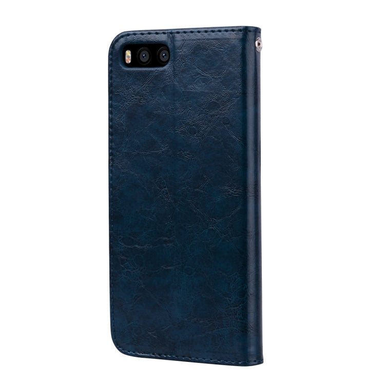 Business Style Oil Wax Texture Horizontal Flip Leather Case for Xiaomi Mi 6, with Holder & Card Slots & Wallet