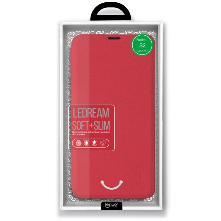 Lenuo Ledream Series Litchi Texture Horizontal Flip PU Leather Case for Xiaomi Redmi S2, with Card Slot