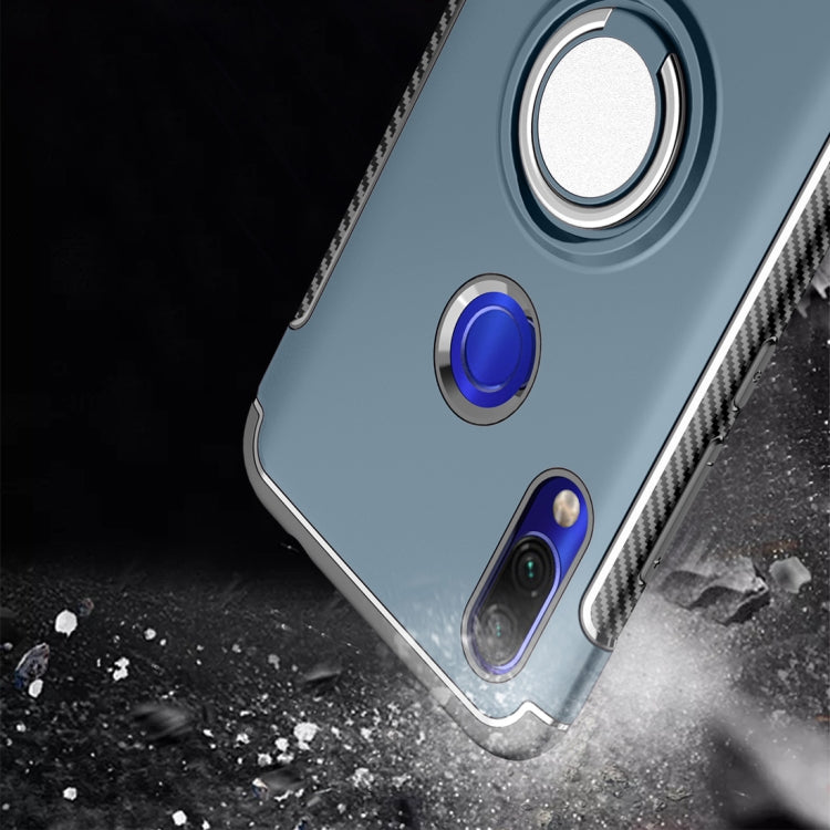 Magnetic Armor Protective Case for Xiaomi Redmi 7, with 360 Degree Rotation Ring Holder