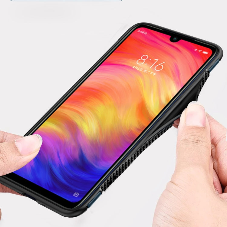 Magnetic Armor Protective Case for Xiaomi Redmi 7, with 360 Degree Rotation Ring Holder