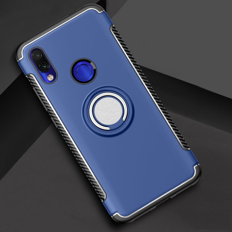 Magnetic Armor Protective Case for Xiaomi Redmi 7, with 360 Degree Rotation Ring Holder