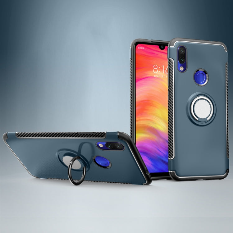 Magnetic Armor Protective Case for Xiaomi Redmi 7, with 360 Degree Rotation Ring Holder