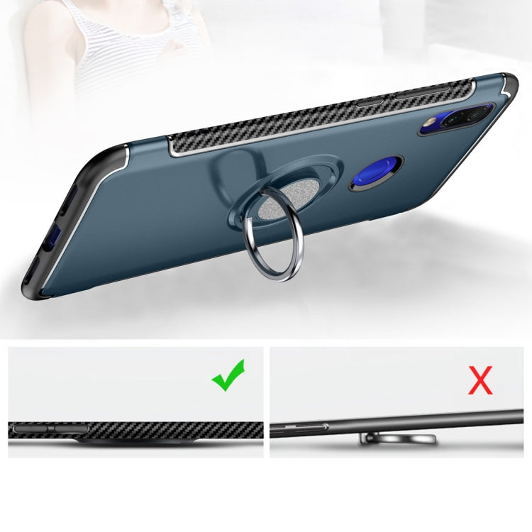 Magnetic Armor Protective Case for Xiaomi Redmi 7, with 360 Degree Rotation Ring Holder