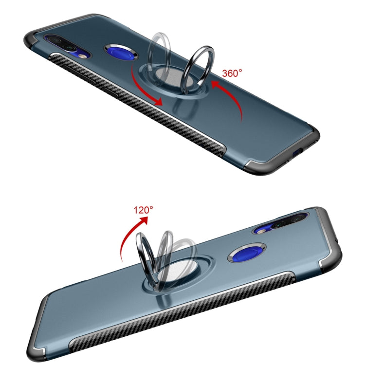 Magnetic Armor Protective Case for Xiaomi Redmi 7, with 360 Degree Rotation Ring Holder