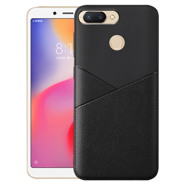 Ultra-thin Shockproof Soft TPU + Leather Case for Xiaomi Redmi 6