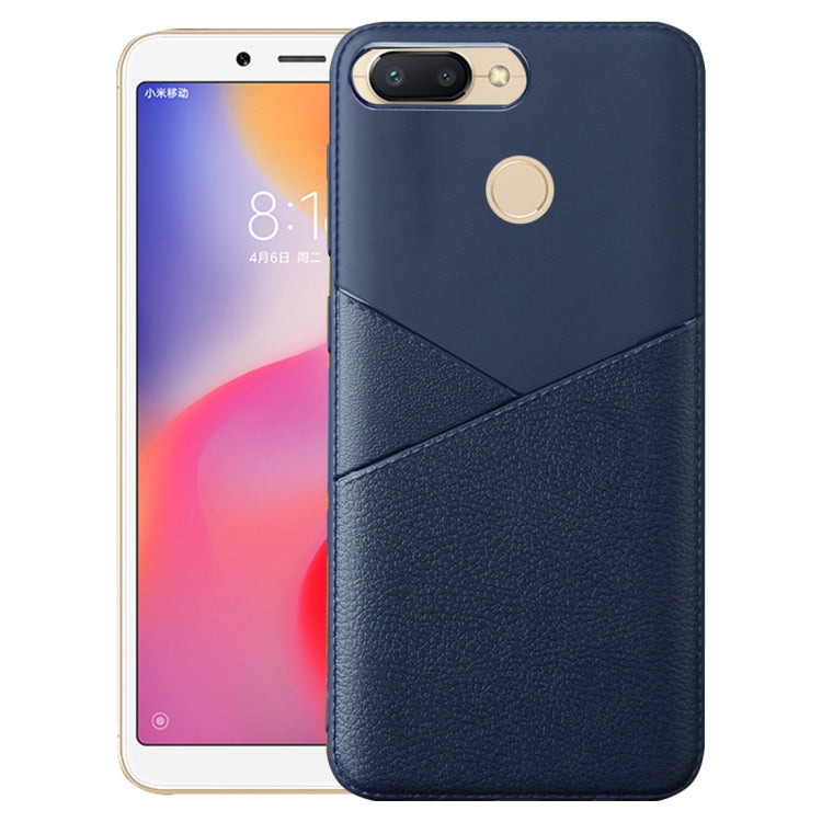 Ultra-thin Shockproof Soft TPU + Leather Case for Xiaomi Redmi 6