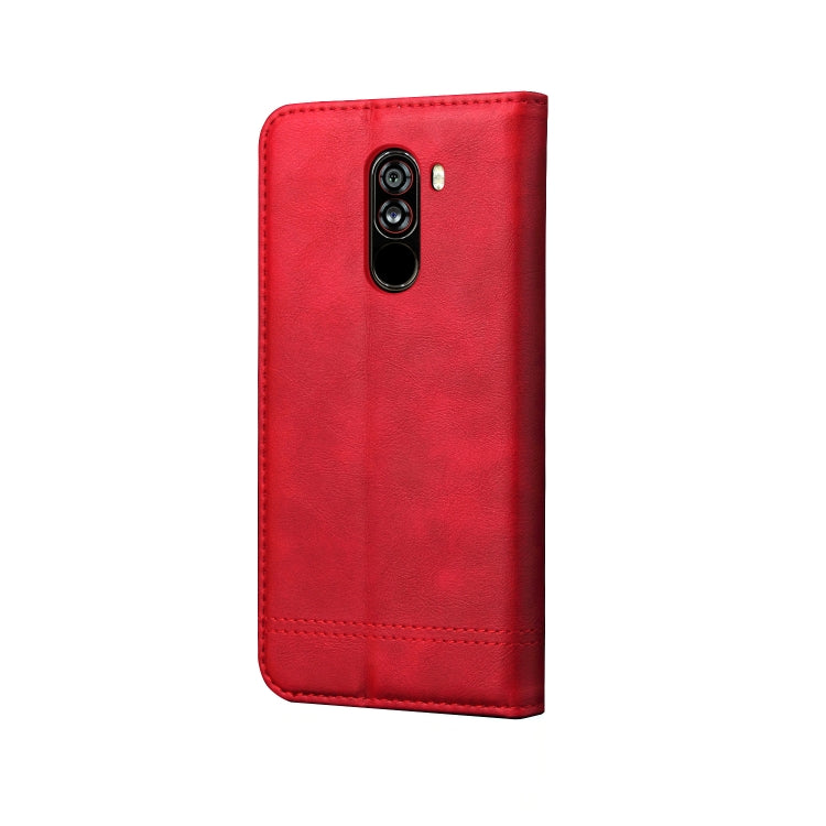 Casual Style Retro Crazy Horse Texture Horizontal Flip Leather Case for Xiaomi Pocophone F1, with Card Slots & Holder & Wallet