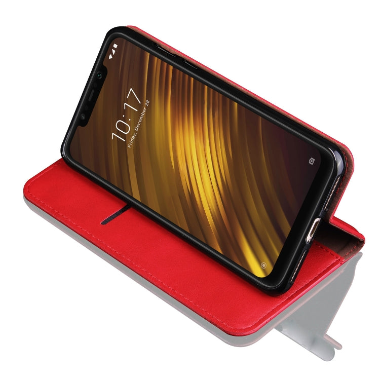 Casual Style Retro Crazy Horse Texture Horizontal Flip Leather Case for Xiaomi Pocophone F1, with Card Slots & Holder & Wallet