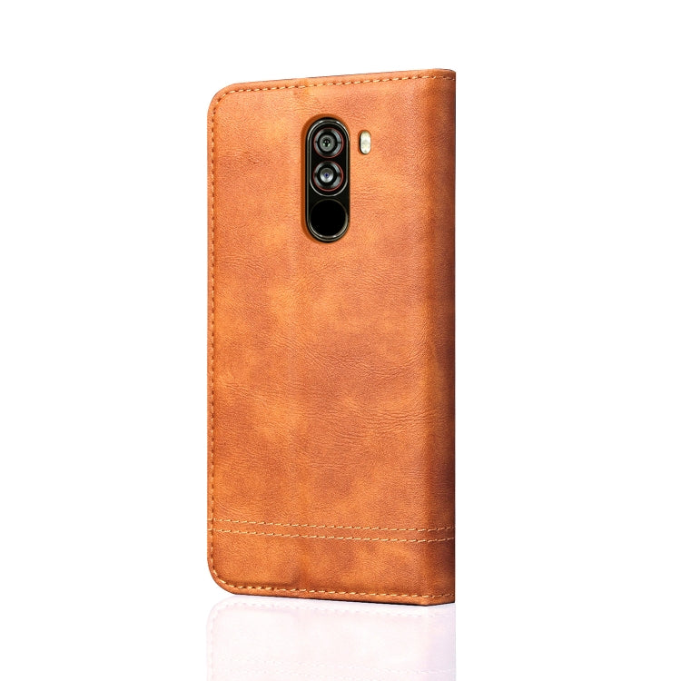 Casual Style Retro Crazy Horse Texture Horizontal Flip Leather Case for Xiaomi Pocophone F1, with Card Slots & Holder & Wallet