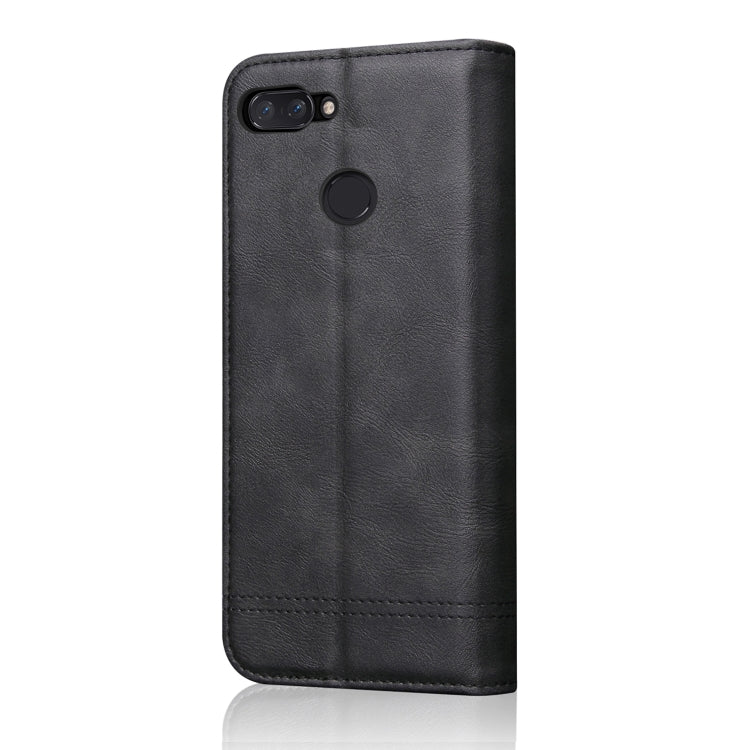 Casual Style Retro Crazy Horse Texture Horizontal Flip Leather Case for Xiaomi Mi 8 Lite, with Card Slots & Holder & Wallet