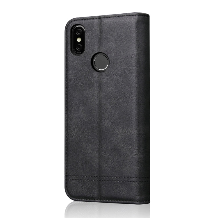 Casual Style Retro Crazy Horse Texture Horizontal Flip Leather Case for Xiaomi Redmi 6 Pro / MI A2 lite, with Card Slots & Holder & Wallet