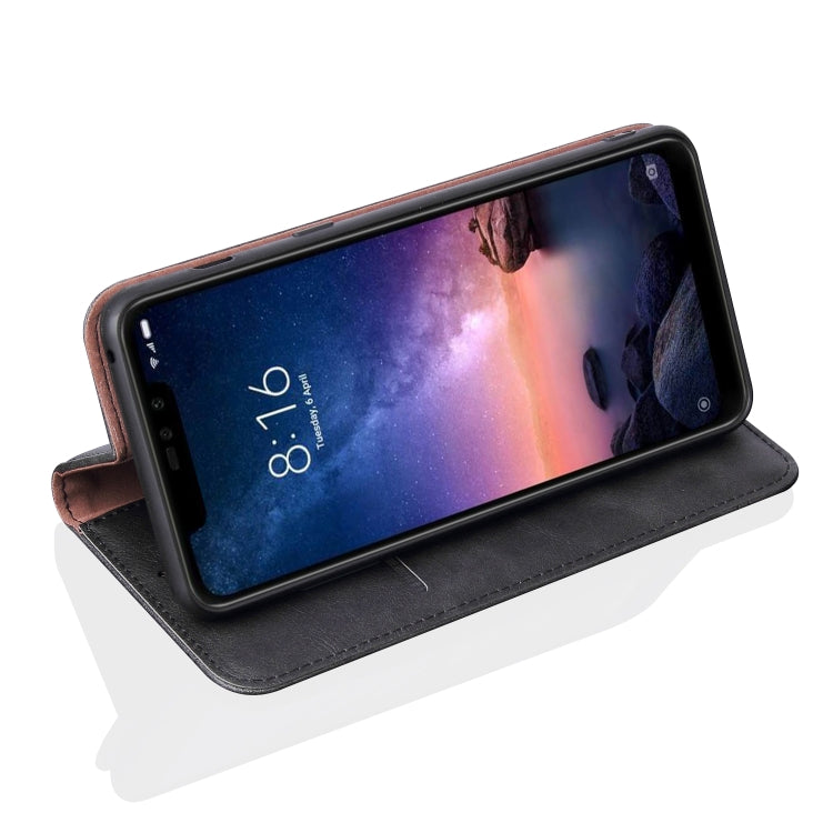 Casual Style Retro Crazy Horse Texture Horizontal Flip Leather Case for Xiaomi Redmi 6 Pro / MI A2 lite, with Card Slots & Holder & Wallet