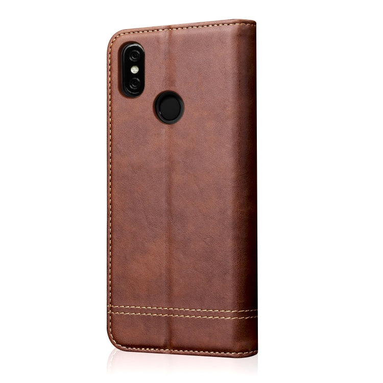 Casual Style Retro Crazy Horse Texture Horizontal Flip Leather Case for Xiaomi Redmi 6 Pro / MI A2 lite, with Card Slots & Holder & Wallet