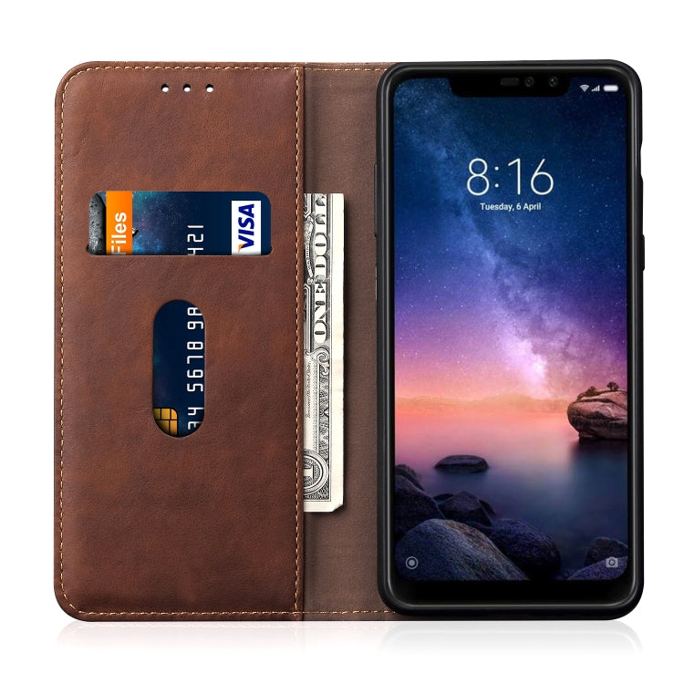 Casual Style Retro Crazy Horse Texture Horizontal Flip Leather Case for Xiaomi Redmi 6 Pro / MI A2 lite, with Card Slots & Holder & Wallet