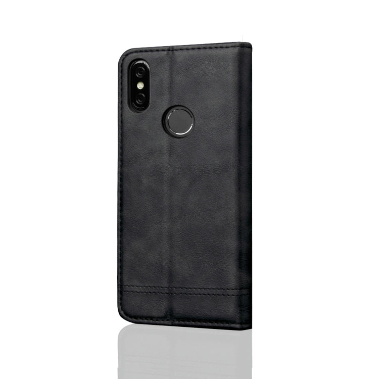 Casual Style Retro Crazy Horse Texture Horizontal Flip Leather Case for Xiaomi Redmi Note 6 Pro, with Card Slots & Holder & Wallet