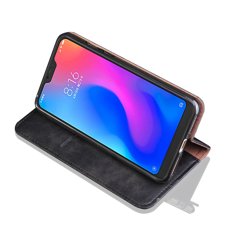 Casual Style Retro Crazy Horse Texture Horizontal Flip Leather Case for Xiaomi Redmi Note 6 Pro, with Card Slots & Holder & Wallet