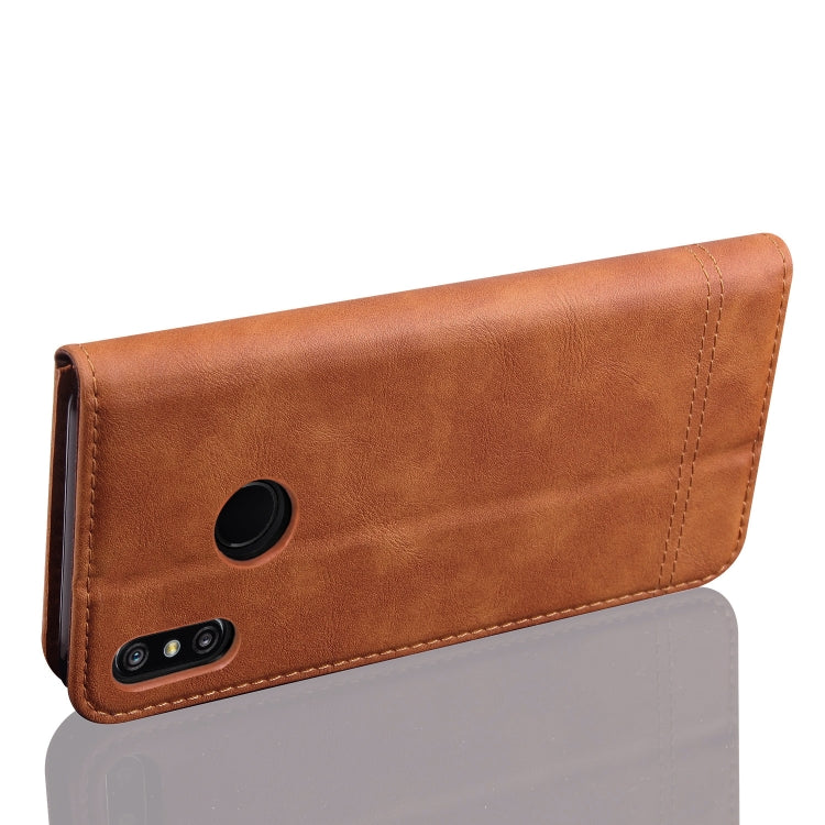 Casual Style Retro Crazy Horse Texture Horizontal Flip Leather Case for Xiaomi Redmi Note 6 Pro, with Card Slots & Holder & Wallet