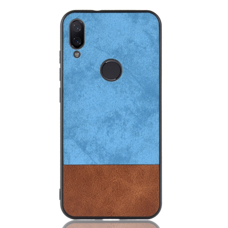 Shockproof Color Matching Denim PC + PU + TPU Case for Xiaomi Redmi Note 7