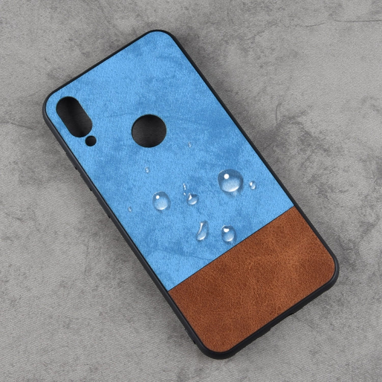 Shockproof Color Matching Denim PC + PU + TPU Case for Xiaomi Redmi Note 7