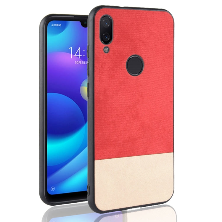 Shockproof Color Matching Denim PC + PU + TPU Case for Xiaomi Redmi Note 7