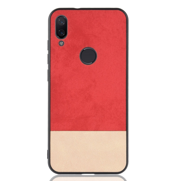 Shockproof Color Matching Denim PC + PU + TPU Case for Xiaomi Redmi Note 7