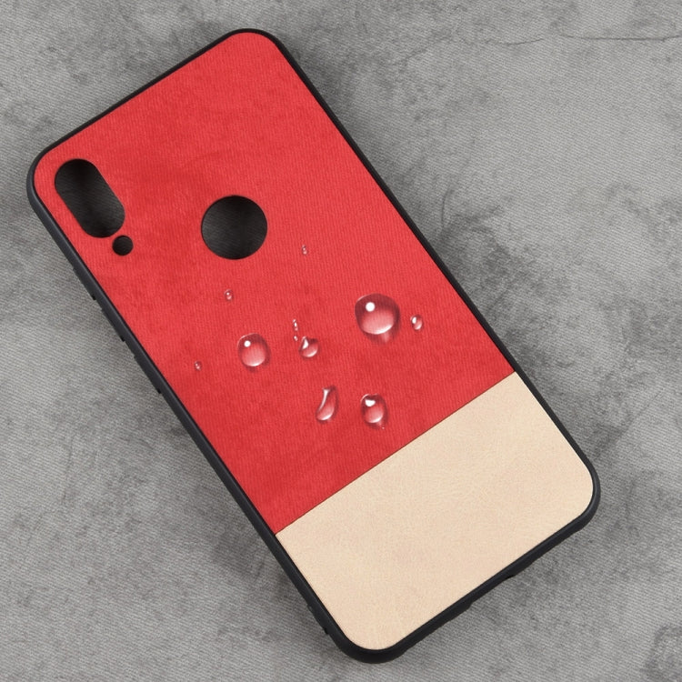 Shockproof Color Matching Denim PC + PU + TPU Case for Xiaomi Redmi Note 7